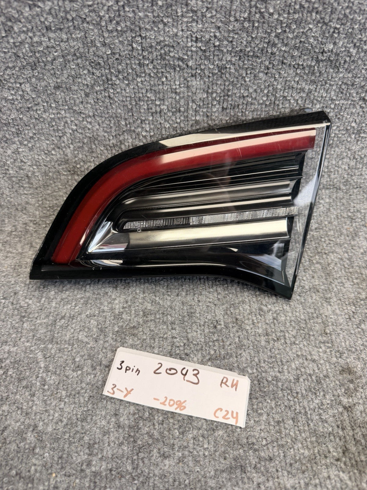 2018-2023 Tesla Model 3 Tail Light Right Passenger OEM LED 1077402-96-G