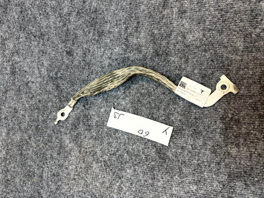 2020 - 2024 TESLA MODEL Y BATTERY TERMINAL GROUND CABLE STRAP OEM, 1510061-00-C
