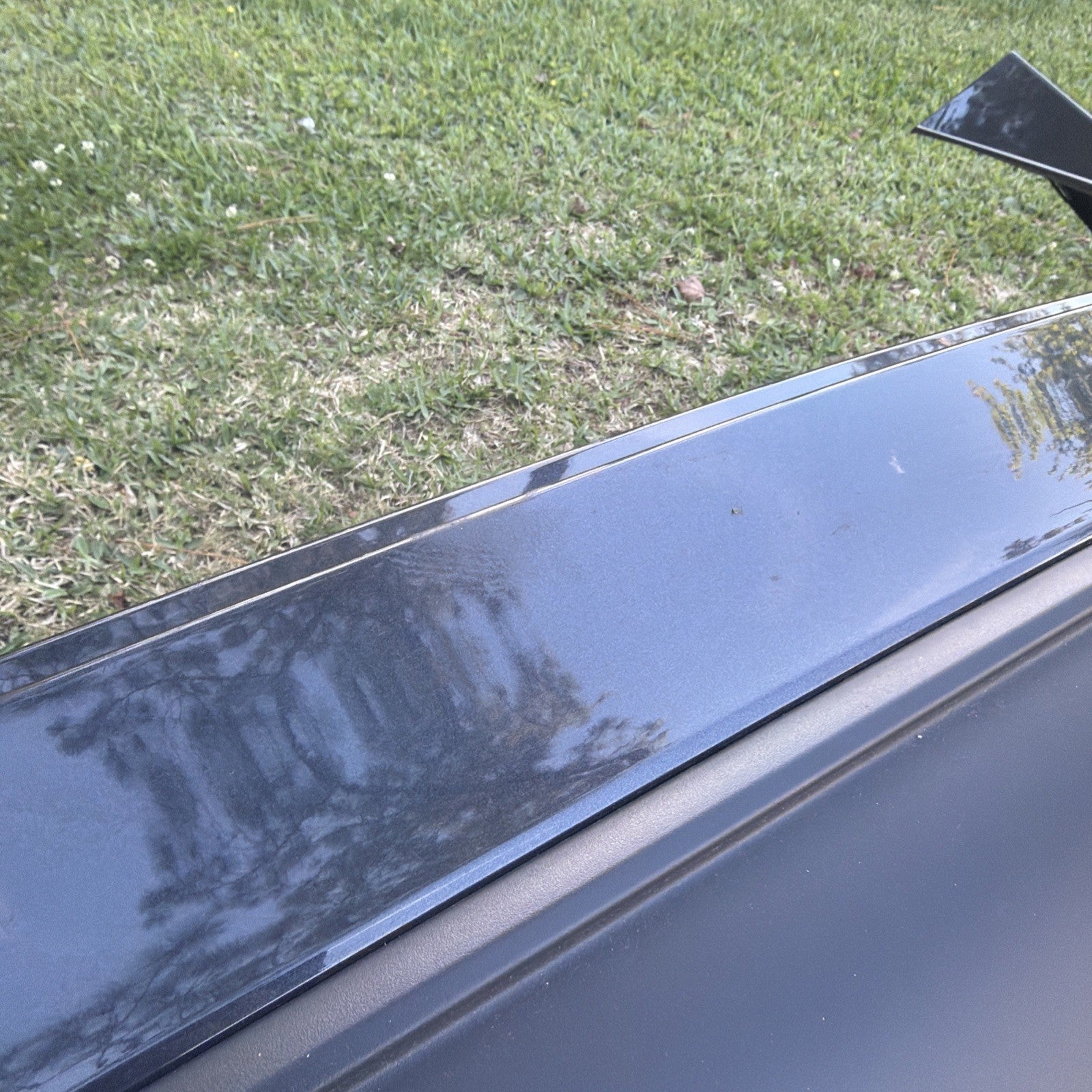 23-24 Model Y Rear Bumper Cover + Lower Valance Diffuser Gray PN01 1494005-00-B