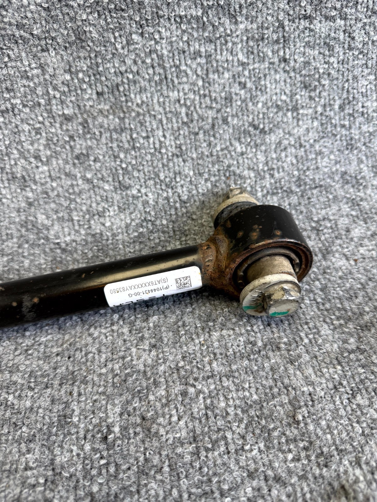 2017 – 2023 TESLA MODEL 3 REAR LEFT SIDE TOE LINK CONTROL ARM OEM, 1044431-00-G