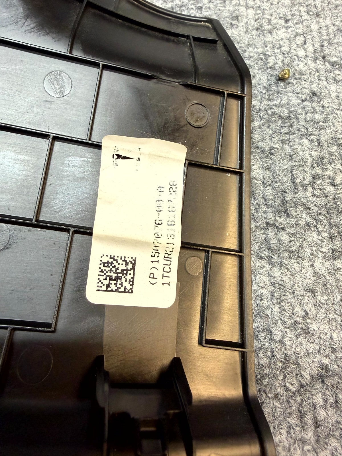 2020-2024 TESLA MODEL Y LEFT LOWER DASH FOOTWELL COVER TRIM OEM, 1507076-00-A