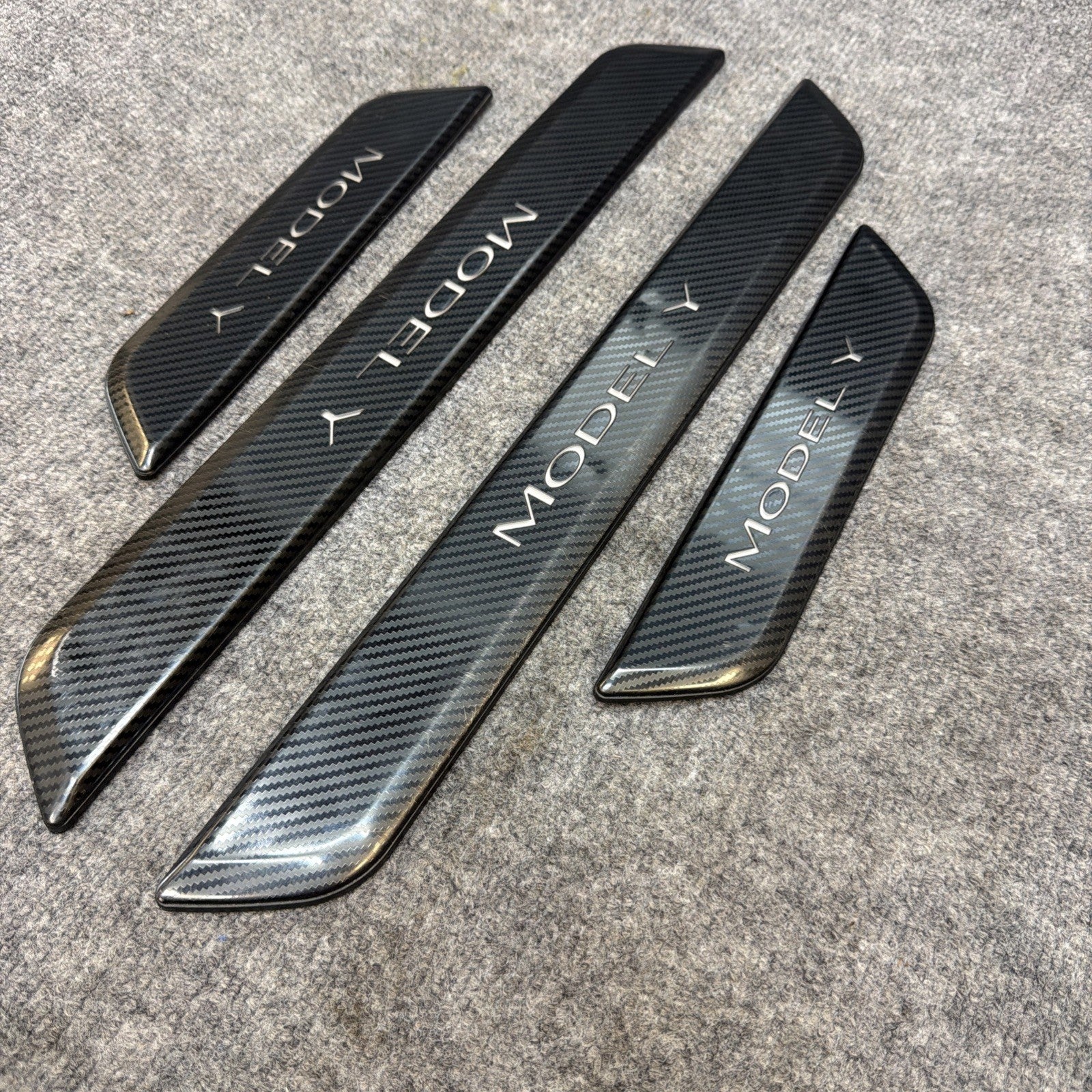 20-23 Model Y Front And Rear Left And Right Door Sill Scuff Plate Cover Trim