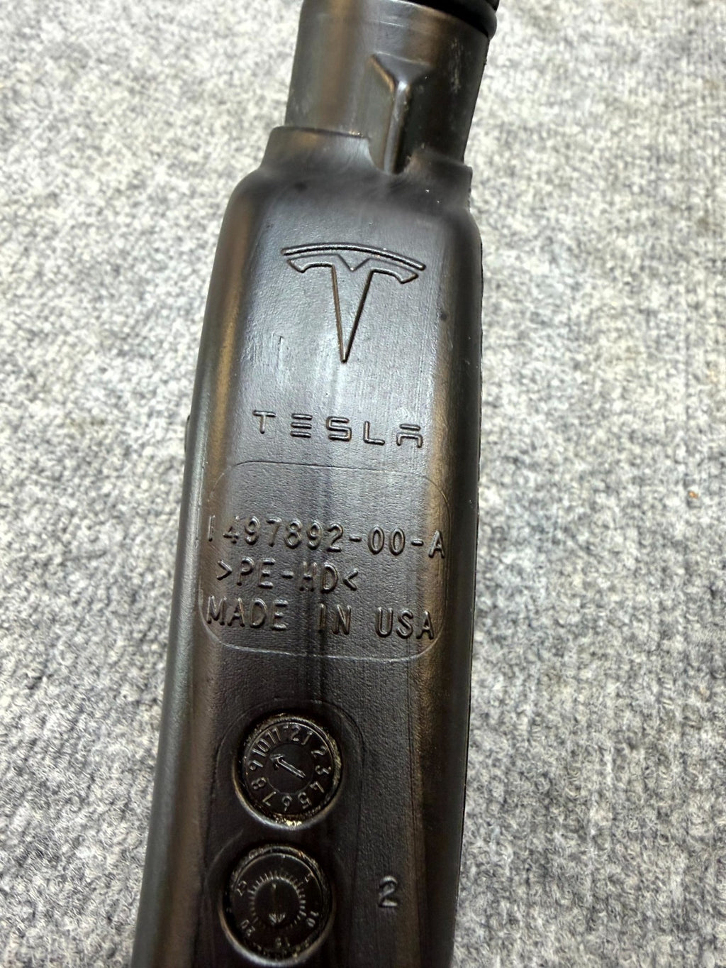 20–22 TESLA MODEL Y WASHER RESERVOIR FILLER NECK TUBE PIPE HOSE OEM,1497892-00-A
