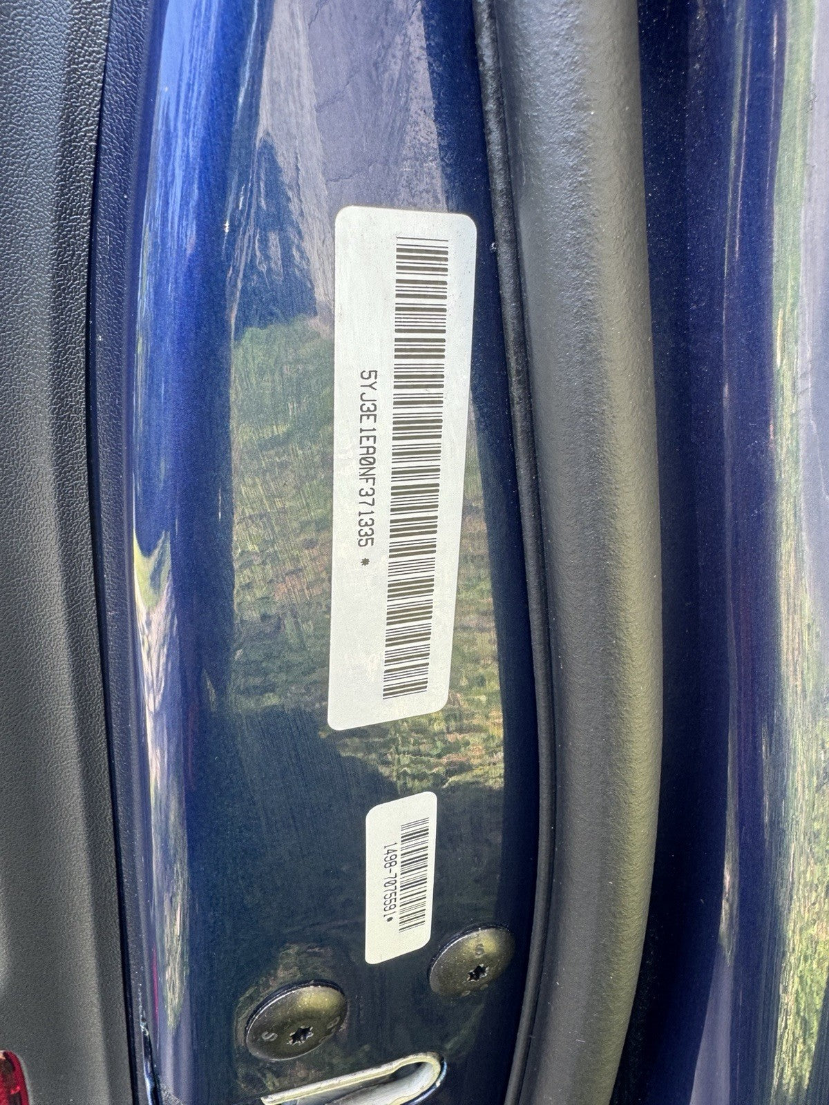 2018-2023 Tesla Model 3 Front Passenger Side Door Shell Panel Right Blue PPSB