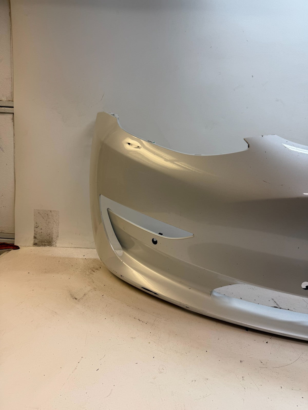 2017-2023 Tesla Model 3 Front Bumper Cover Panel w/ Park Sensor Hole Assembly