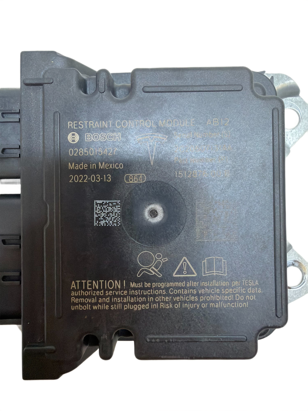 2022 Model Y Universal Restraint Diagnostic Control Module SRS 1512876-00-B