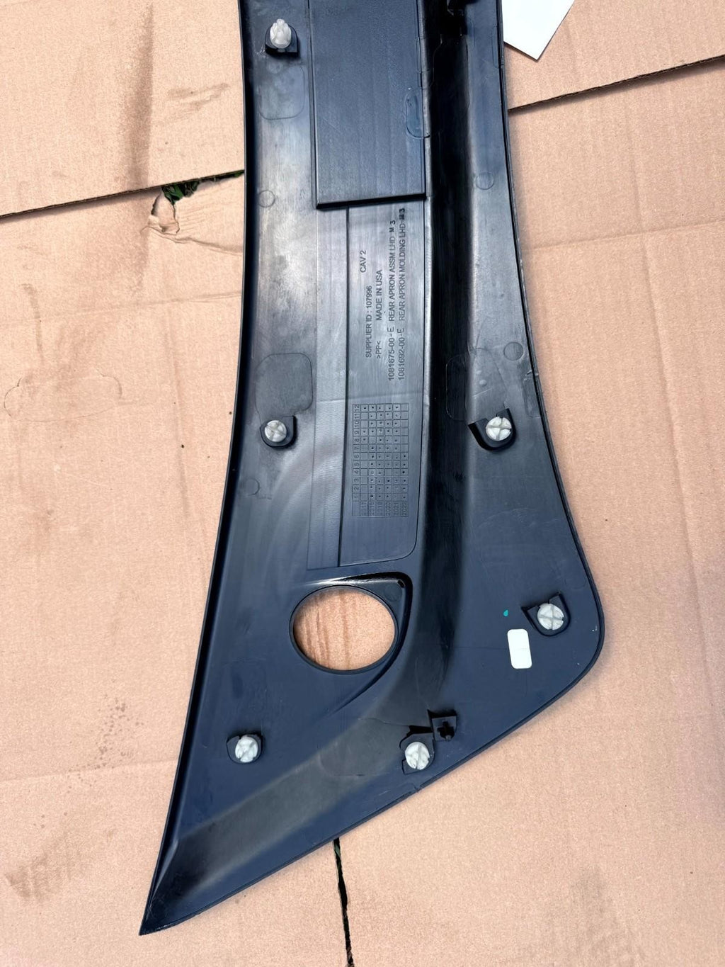 17-23 Tesla Model 3 Rear Apron Under Hood Cowl Vent Panel Grille OEM 108169200
