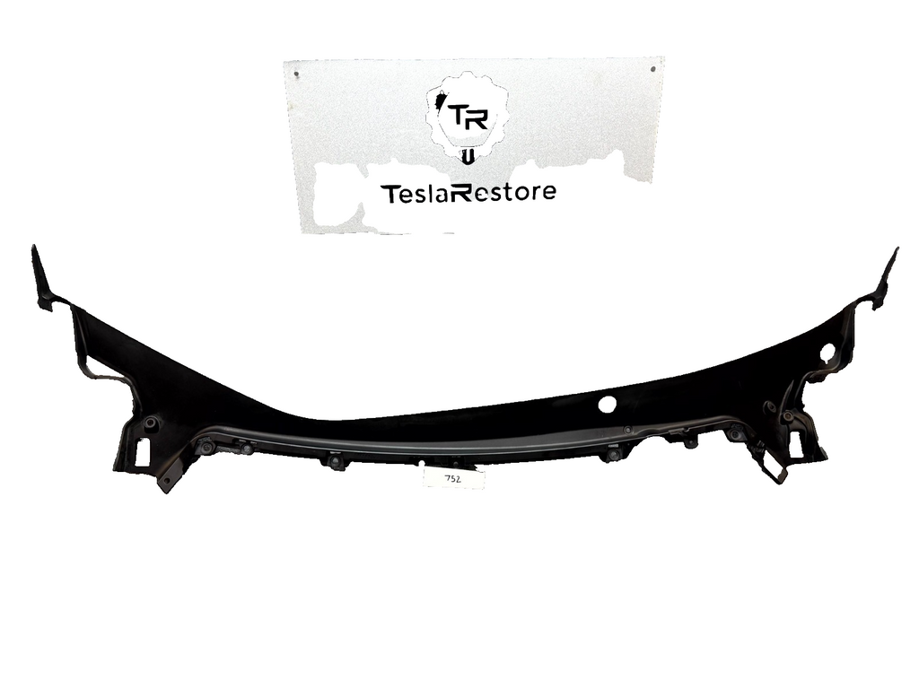 2017-2023 TESLA MODEL 3 FRONT WINDSHIELD WIPER COWL SCREEN PANEL OEM, 108169300G