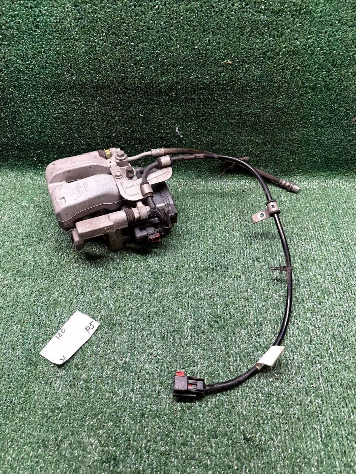 ♦️20–23 TESLA MODEL 3/Y RIGHT SIDE BRAKE CALIPER W/ BRAKE HOSE OEM,1044623-00-J