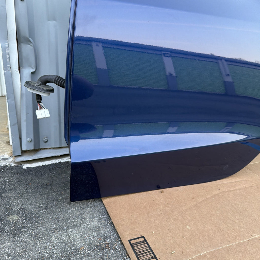 21-23 OEM Tesla Model 3 Rear Left Driver Side Door Shell Panel COMPLETE BLUE