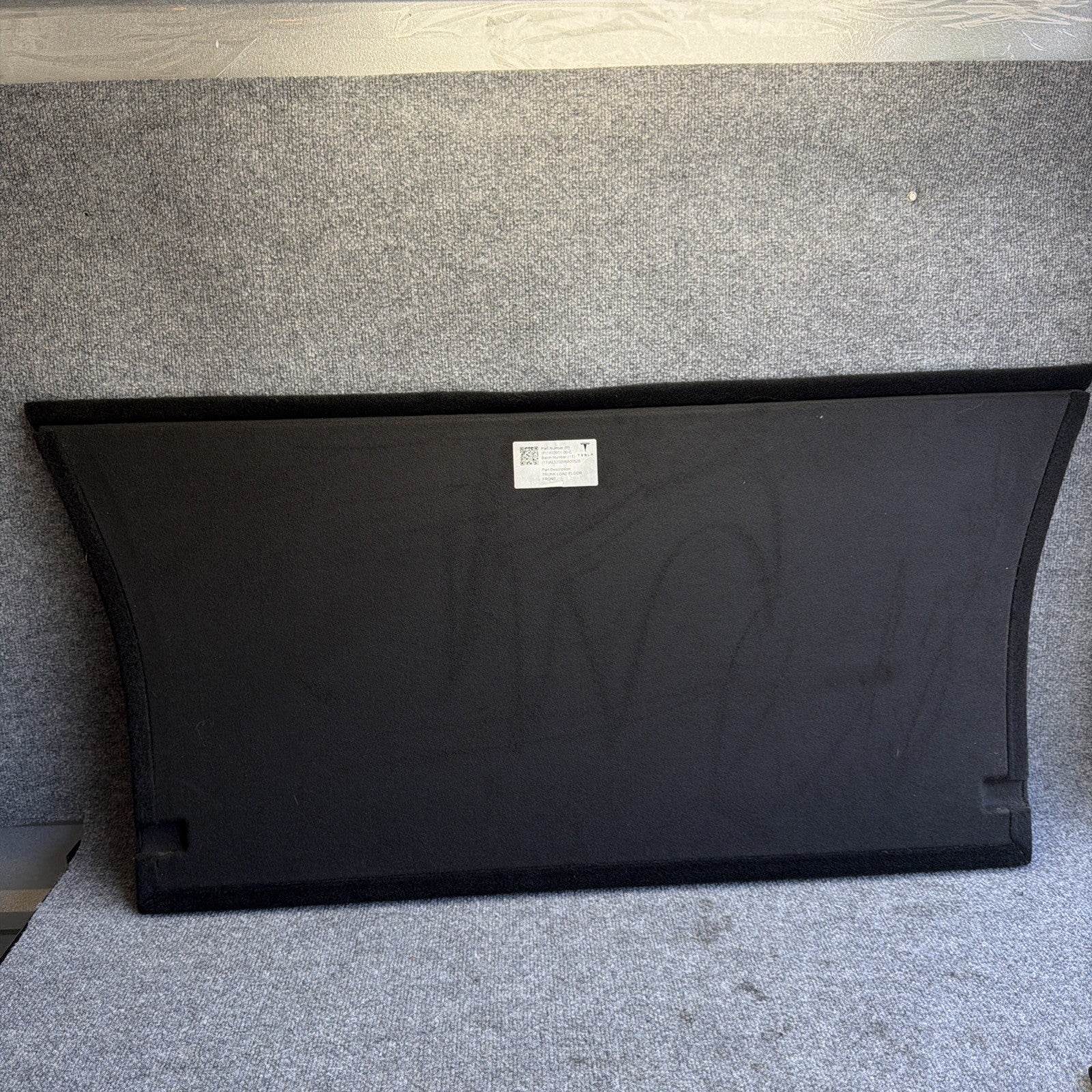 2020-2025 TESLA MODEL Y TRUNK FLOOR CARPET COVER ASSEMBLY OEM 1492951-00-C