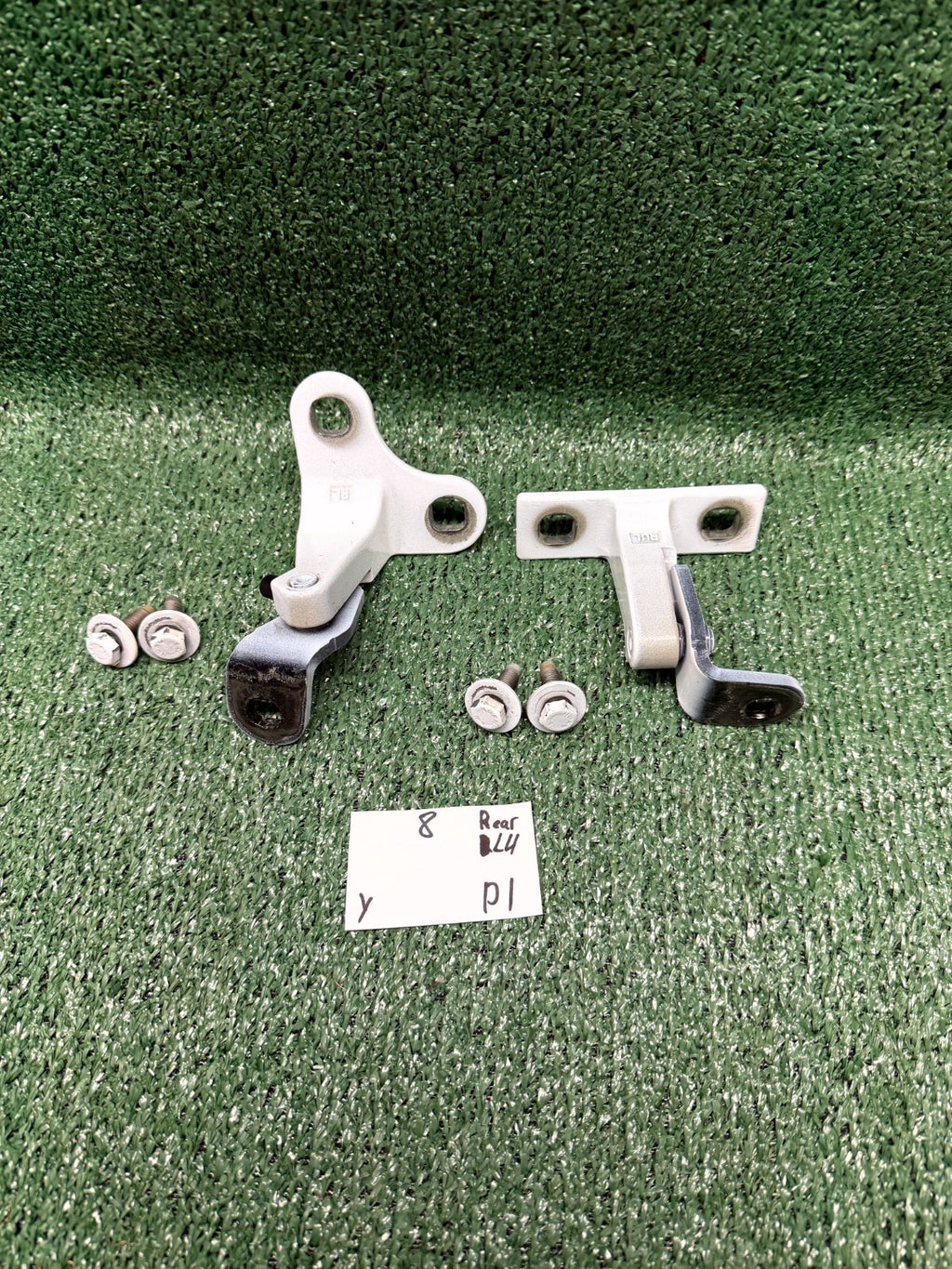 ♦️2020-2024 TESLA MODEL Y REAR LEFT UPPER & LOWER DOOR HINGE OEM, 1497494 00 B