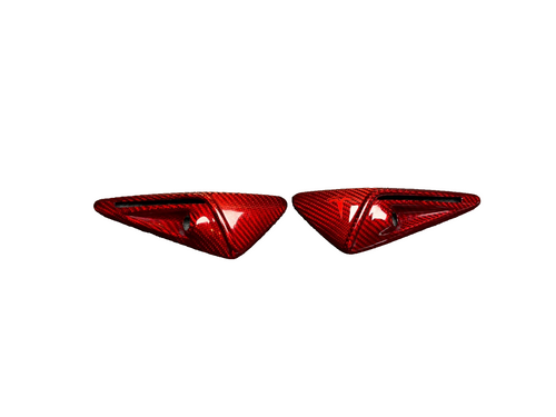 17-23 TESLA MODEL 3 SIDE CAMERA TURN SIGNAL FULL COVERS SET OEM Carbon Fiber