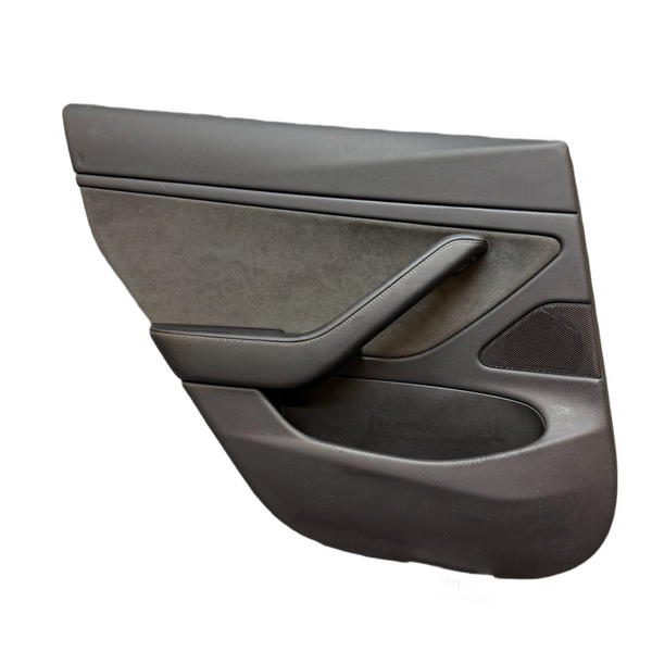 2017-2022 Tesla Model 3 Rear LEFT Door Trim Panel Black 1090413-01-H
