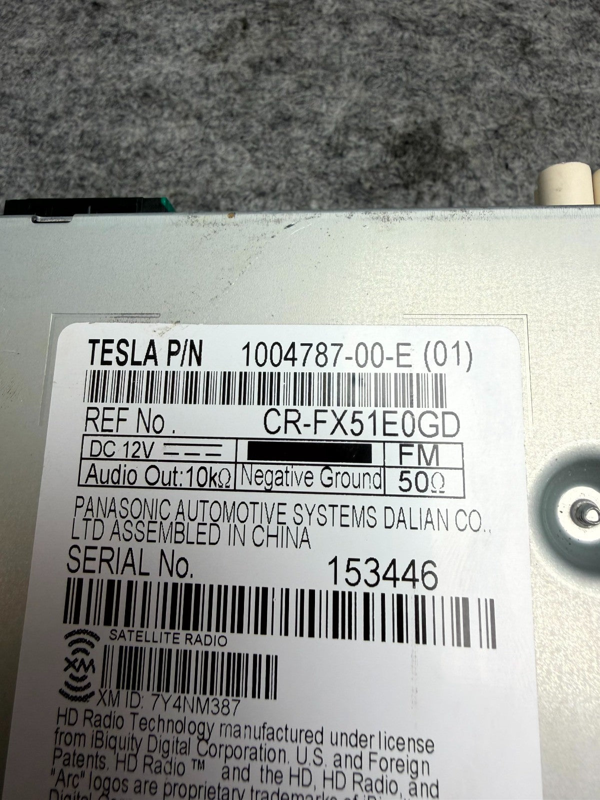 ♦️12–20 TESLA MODEL S SATELLITE RADIO RECEIVER TUNER MODULE UNIT OEM, 100478700E