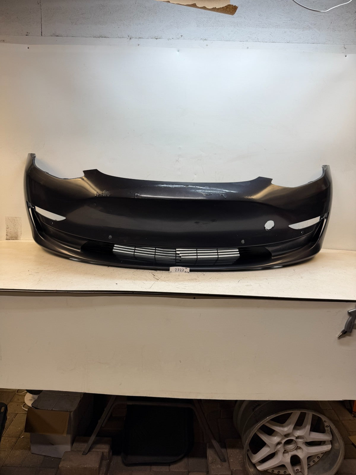 2017-2023 Tesla Model 3 Front Bumper Cover Panel w/o Park Sensor Hole Assembly