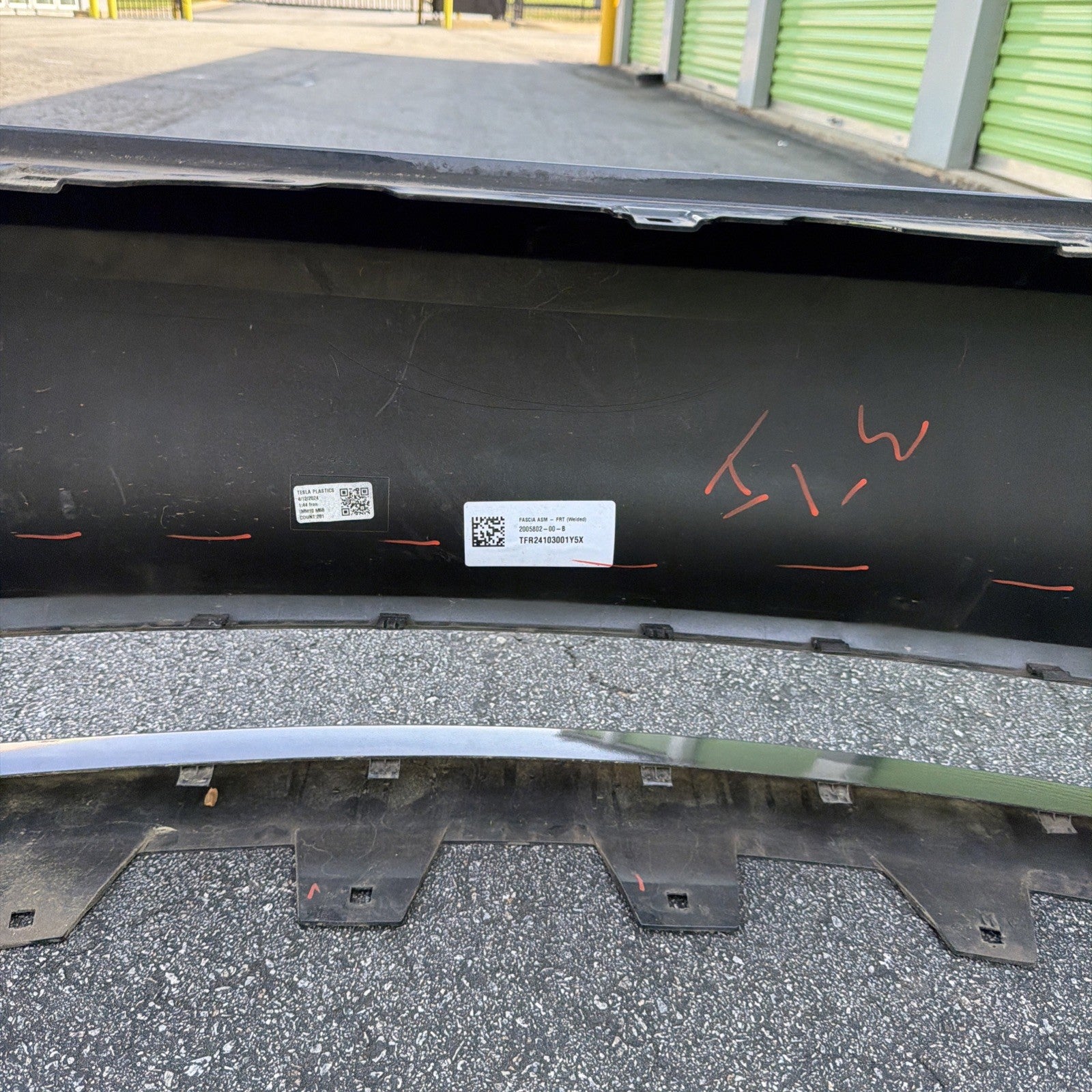 2024-2026 Tesla Model 3 Front Bumper Cover Primed Non-Performance 2005802-00-B