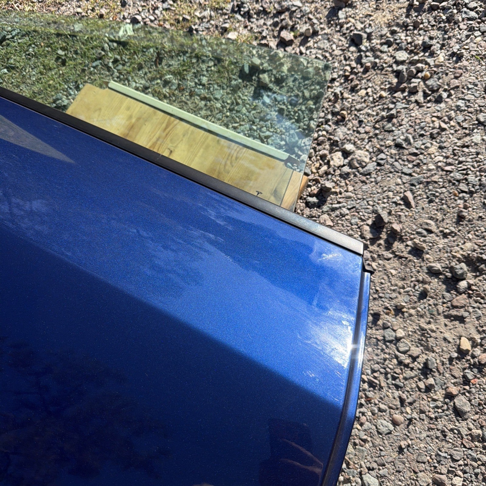 2021-2023 Tesla Model 3 Rear Passenger Side Door Shell Panel Right RH BLUE