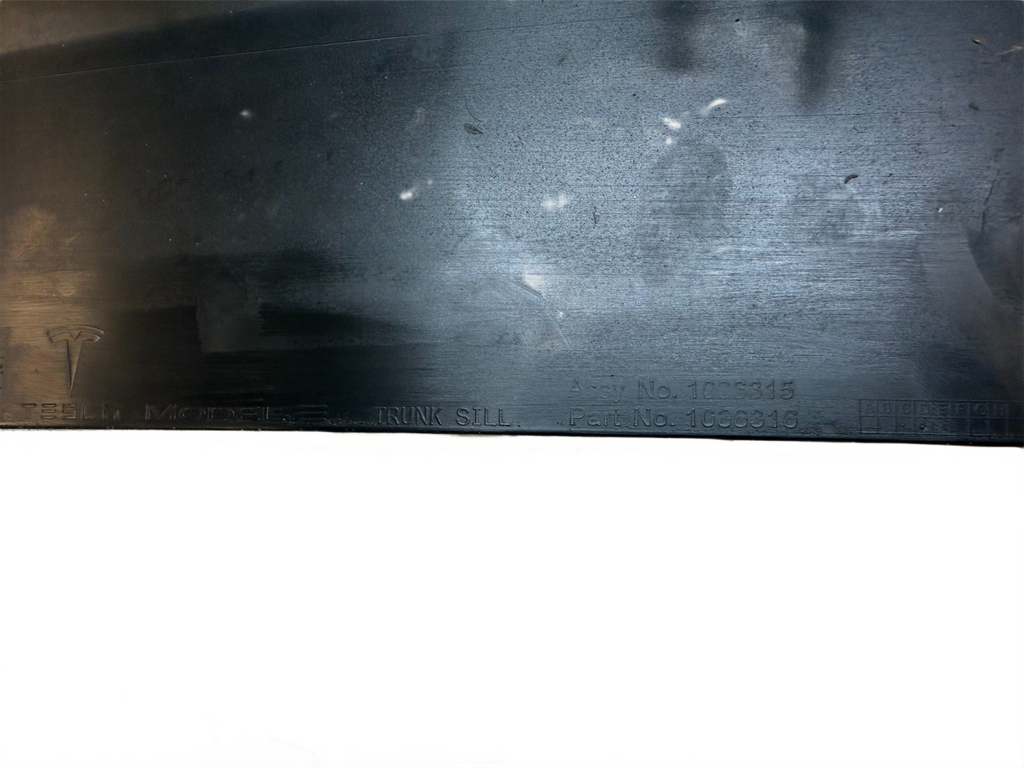 2017-2023 TESLA MODEL 3 REAR TRUNK SILL SCUFF TRIM COVER PANEL 1086315