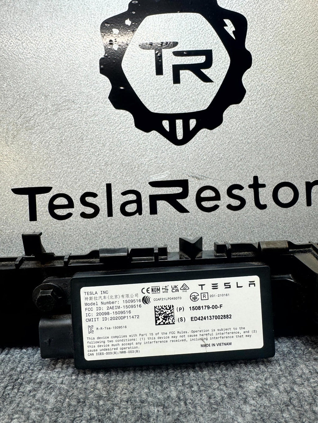2020-2024 TESLA MODEL Y BLUETOOTH ANTENNA CONTROL MODULE UNIT OEM, 1508179-00-F