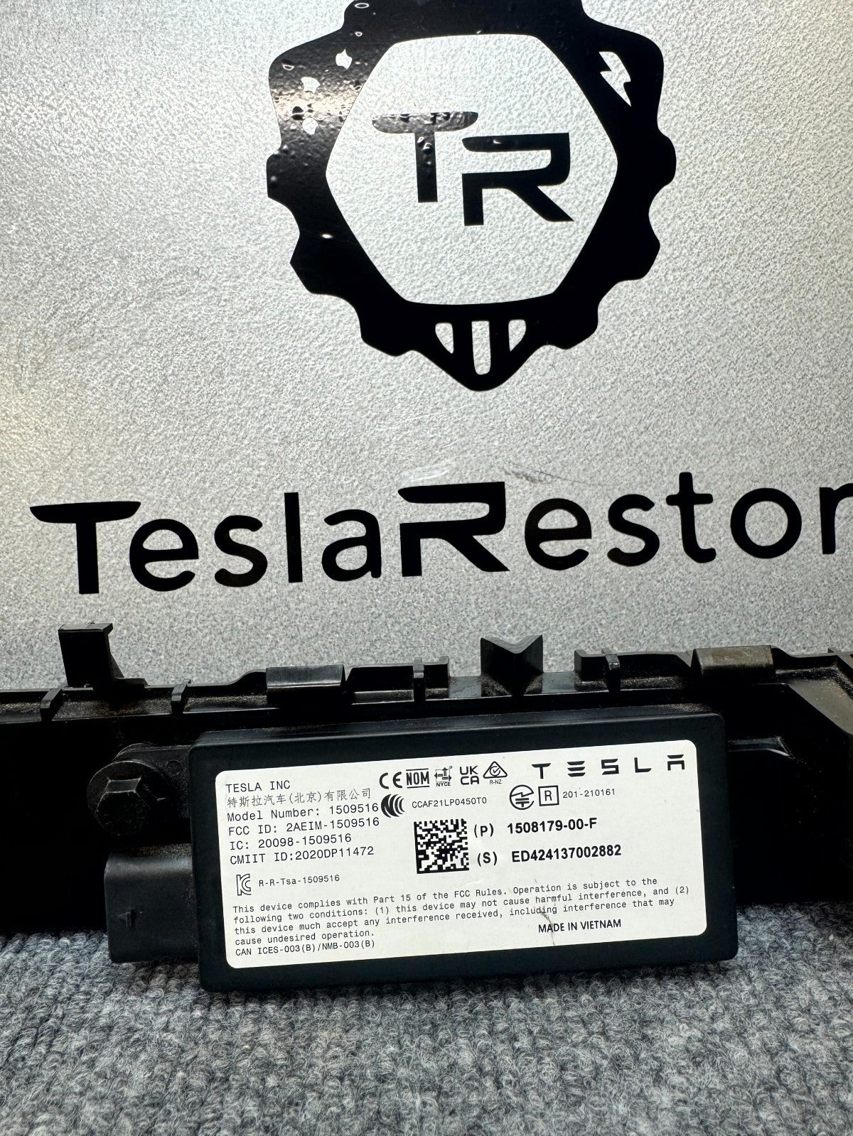 2020-2024 TESLA MODEL Y BLUETOOTH ANTENNA CONTROL MODULE UNIT OEM, 1508179-00-F