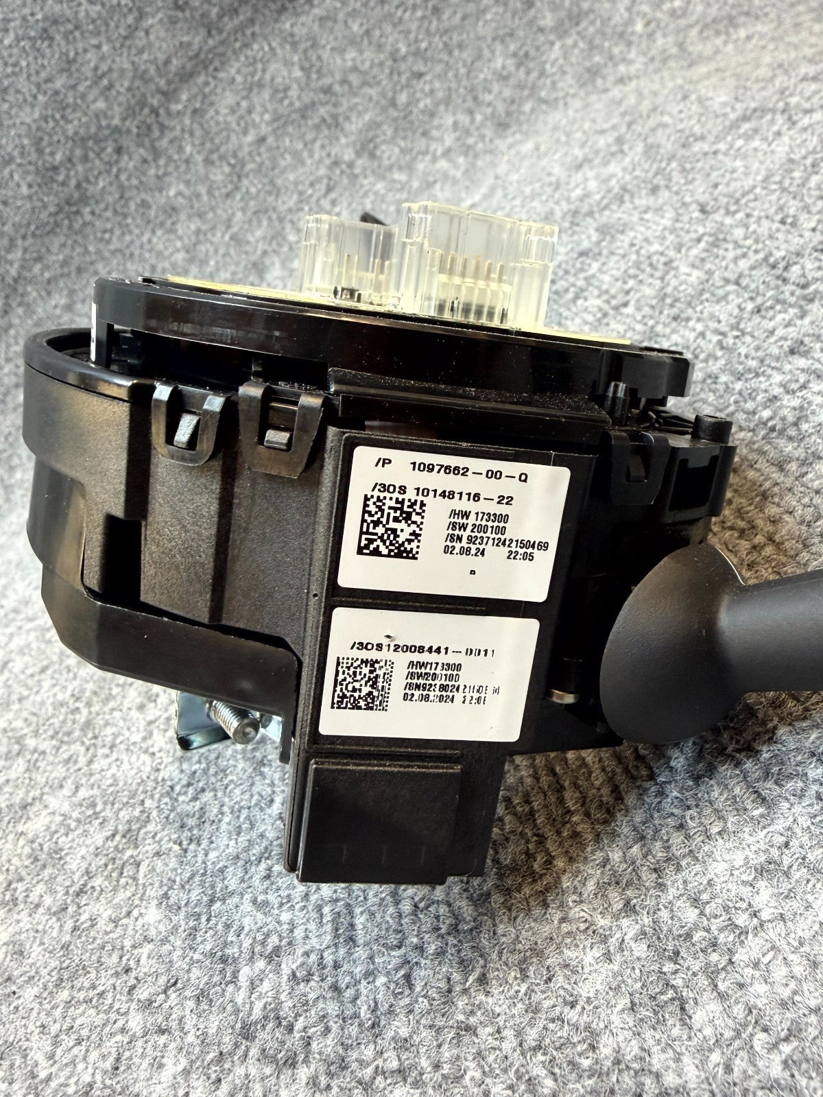 2017 - 2023 TESLA MODEL Y/3 STEERING COLUMN SWITCH ASSEMBLY OEM, 1097662-00-Q