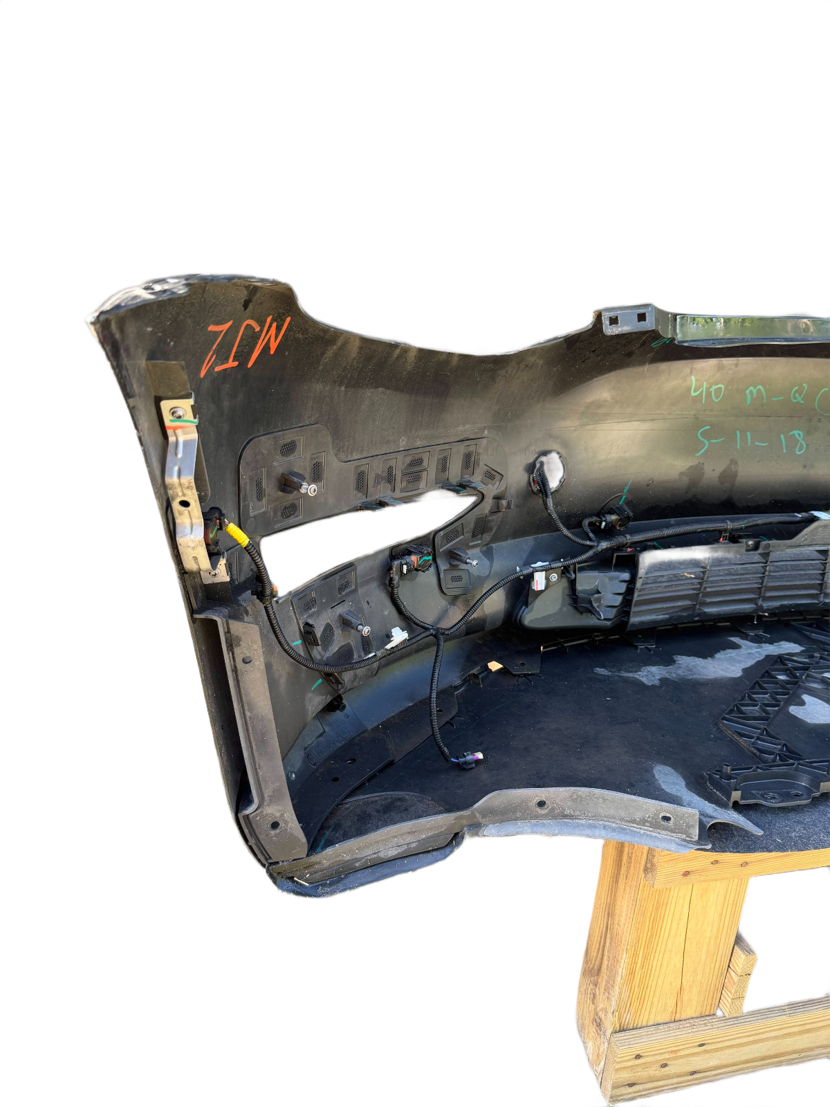 2017-2023 Tesla 3 Front Bumper Cover With Sensor Holes Black
