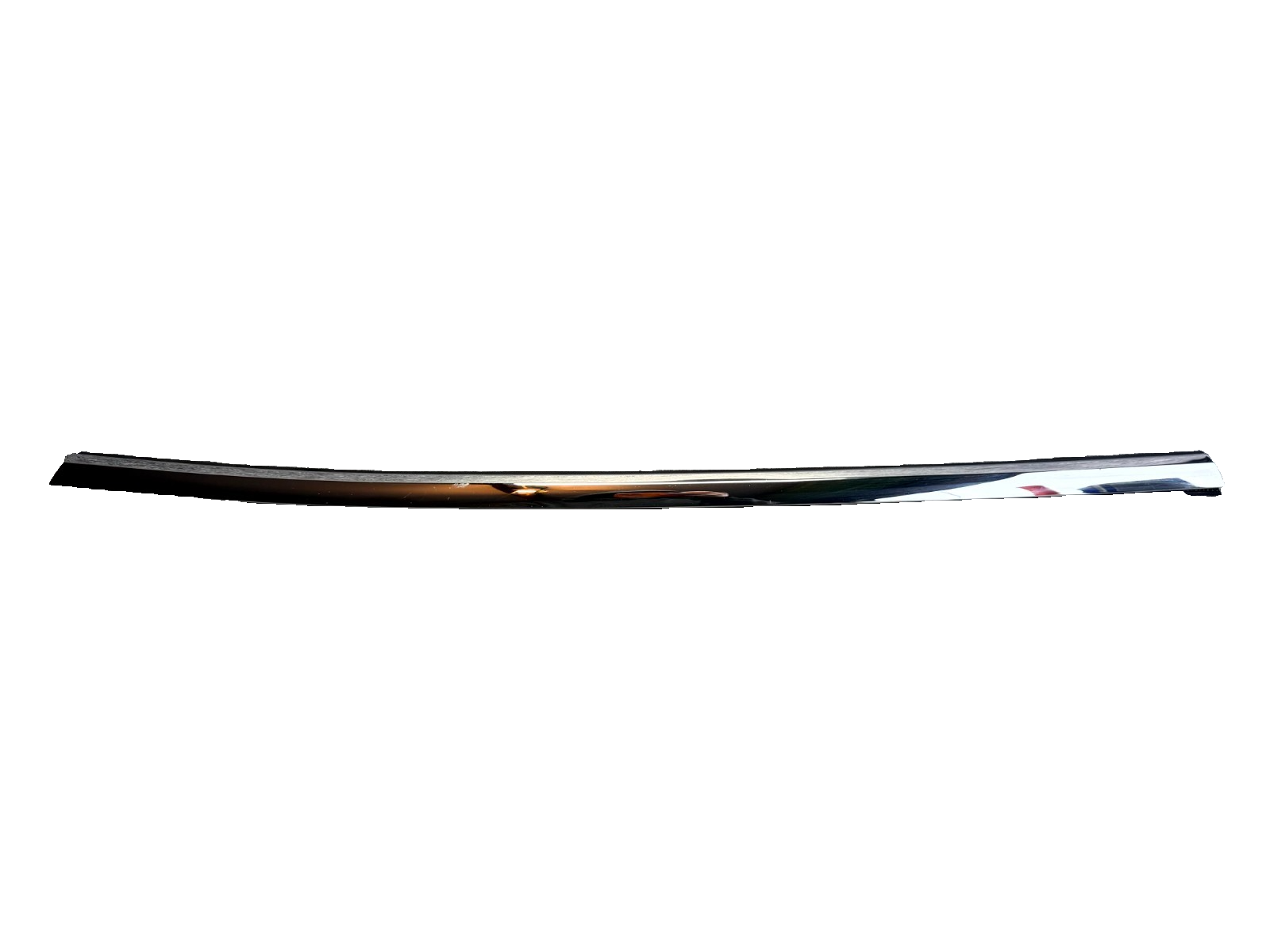 ♦️12-20 TESLA MODEL S REAR RIGHT SIDE DOOR CHROME BELT MOLDING OEM, 1038395-80-A