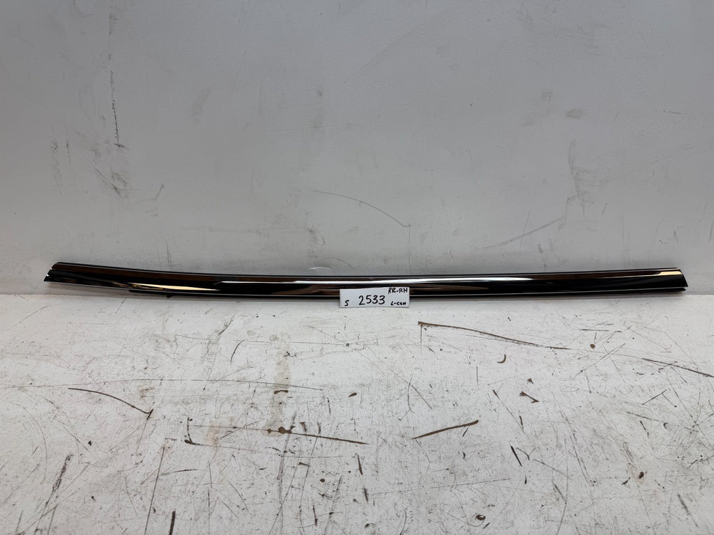 2012-2020 Tesla Model S Rear Right Door Window Trim Molding Chrome OEM