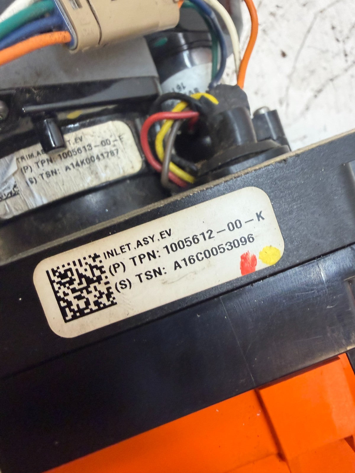 2012-2016 Tesla Model S MS Charging Port W/ Wire Wiring Harness 1005612-00-K