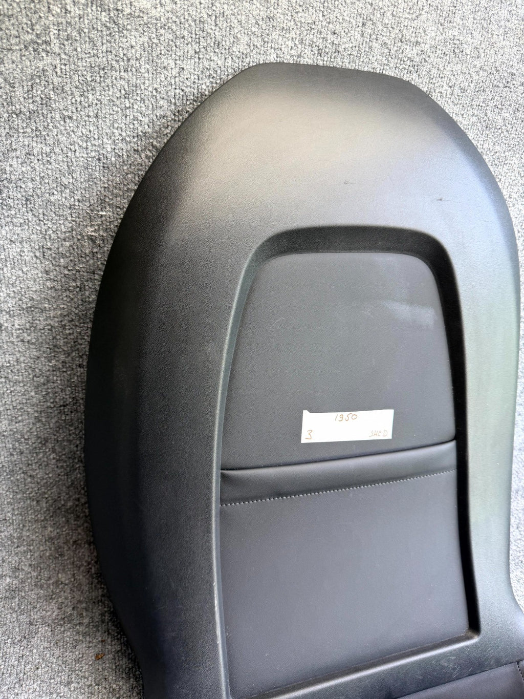 2017–2023 TESLA MODEL 3 FRONT LEFT SIDE SEAT BACK PANEL TRIM OEM, 1088966-00-C