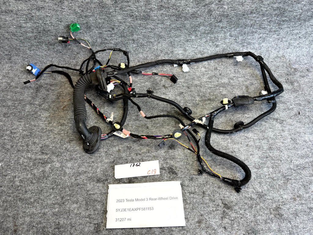♦️17-23 TESLA MODEL 3 FRONT RIGHT SIDE DOOR WIRE WIRING HARNESS OEM, 306796300C
