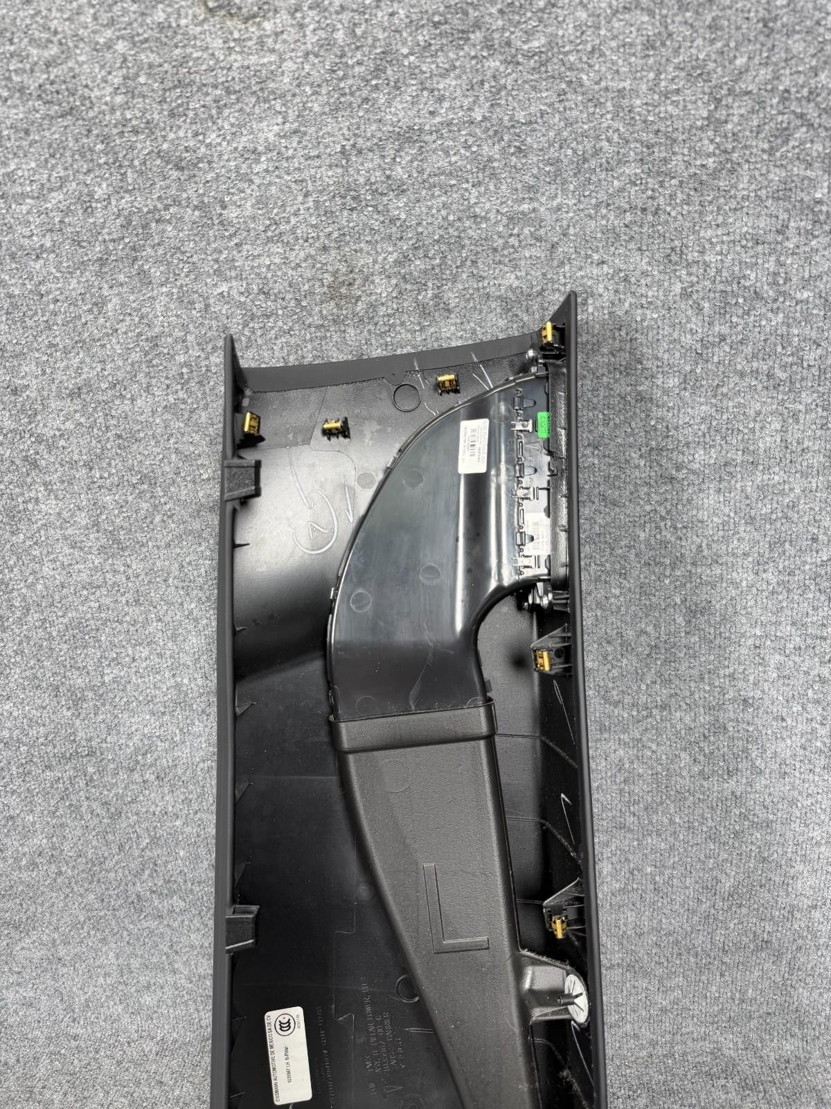 2016-2020 Tesla Model X Left Driver SIde Lower B Pillar Cover Trim Air Vent OEM