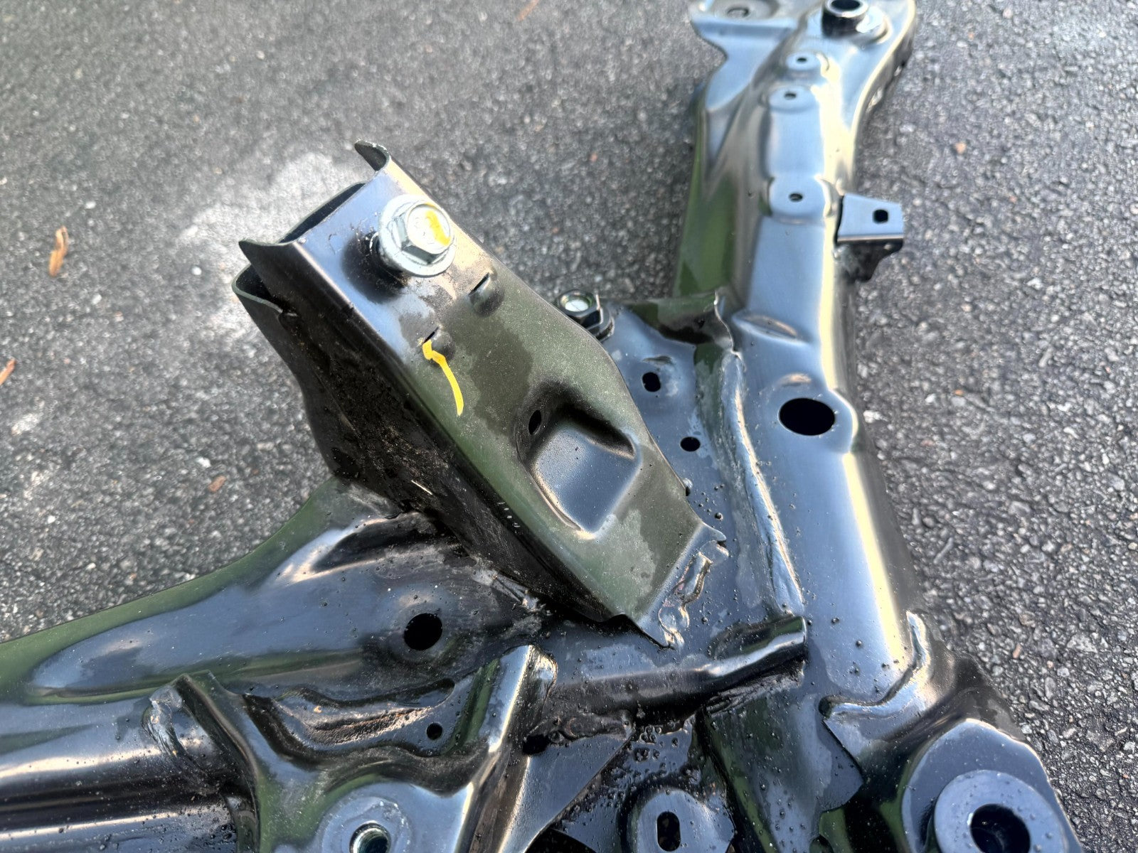 ♦️17-23 TESLA MODEL 3 FRONT SUBFRAME CROSSMEMBER CRADLE FRAME OEM, 1103547-00-A