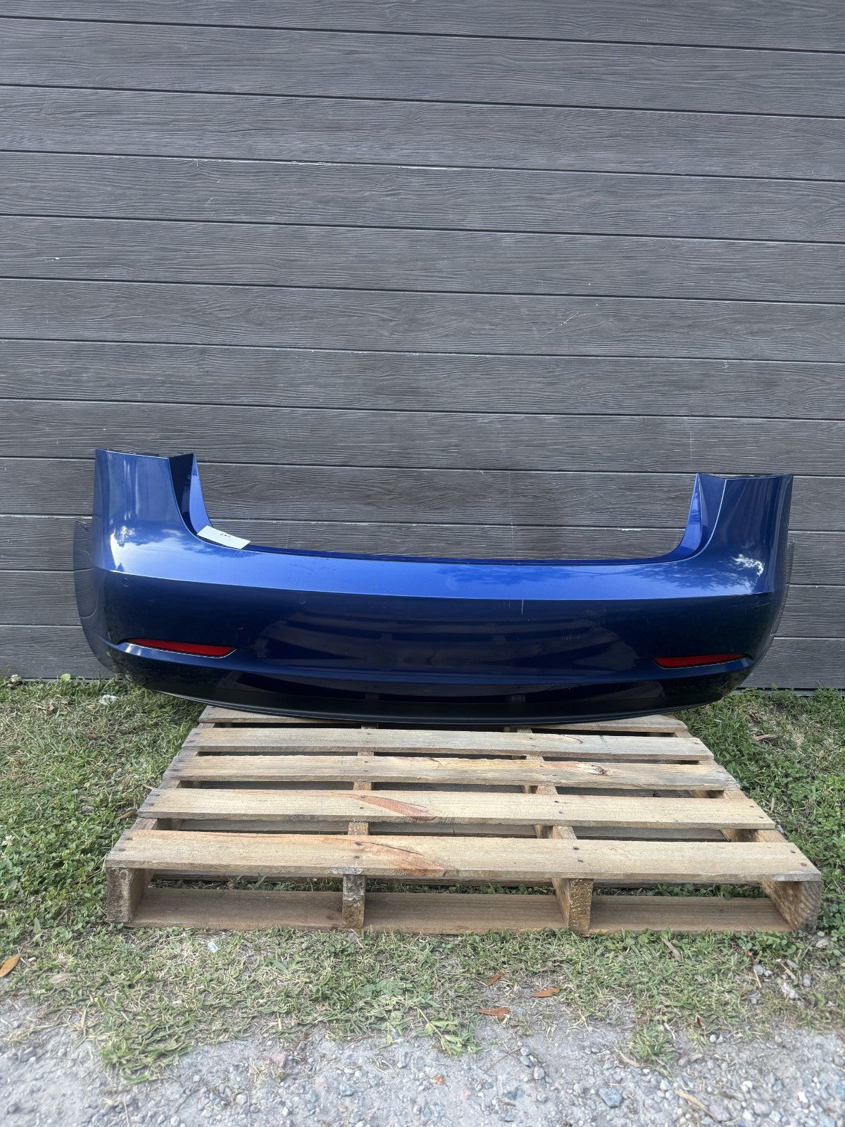 2017 - 2024 TESLA MODEL 3 Y REAR BUMPER COVER BLUE ASSEMBLY OEM