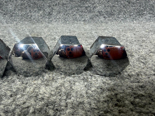 12-23 Tesla Model X Y S 3 Chrome Wheel Lug Nut Covers OEM, 108F21247-SREFUS