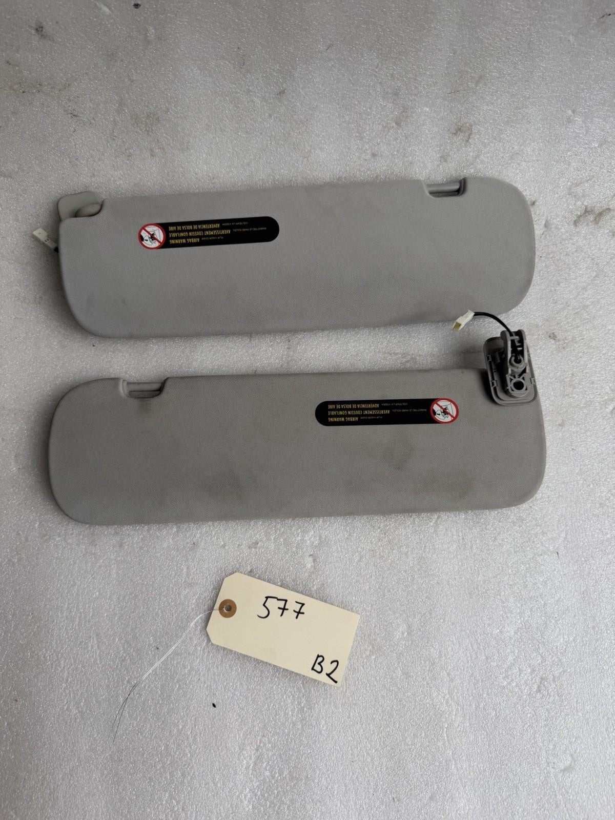 ♦️2017 - 2023 TESLA MODEL 3 FRONT LEFT & RIGHT WINDSHIELD SUN VISOR SUNVISOR OEM