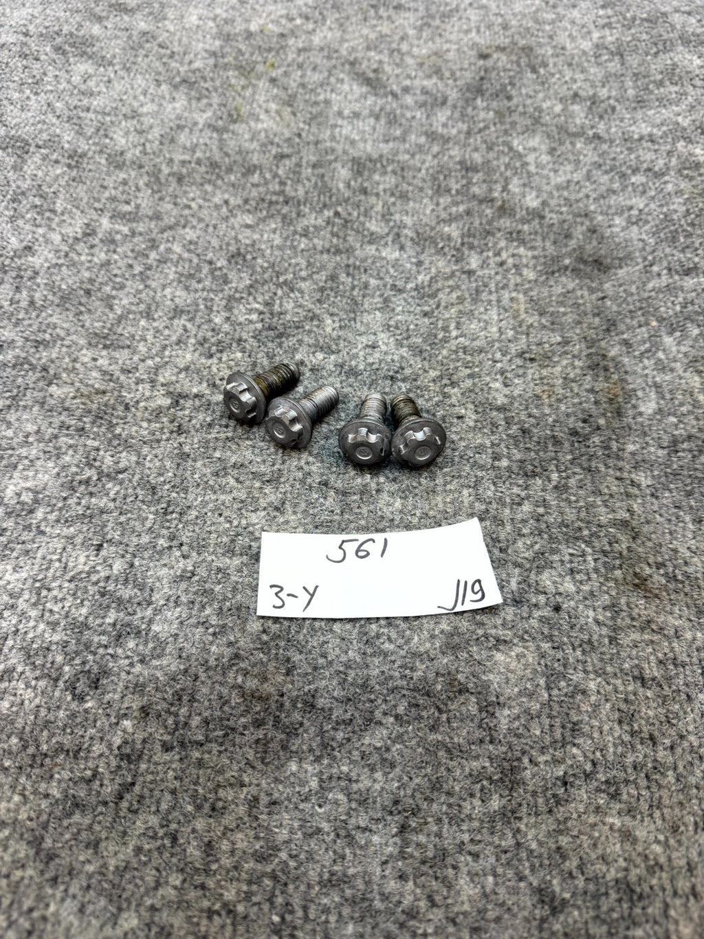 2017-2023 TESLA MODEL Y/3 EXTERNAL BATTERY BOLT NUT SET OF 4 OEM