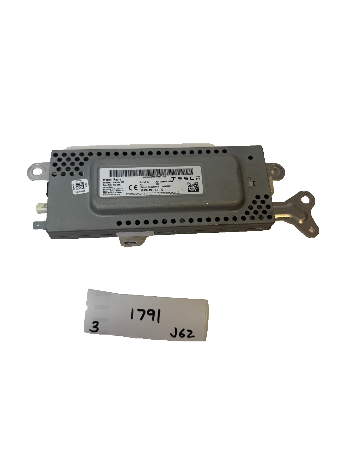 2017-2023 Tesla Model 3 FM HD Radio Receiver Control Module OEM 1079749-00-D