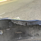 2016-2020 Tesla Model S Rear Bumper Cover w/ Park Sensor Holes Assy Blue PPSB