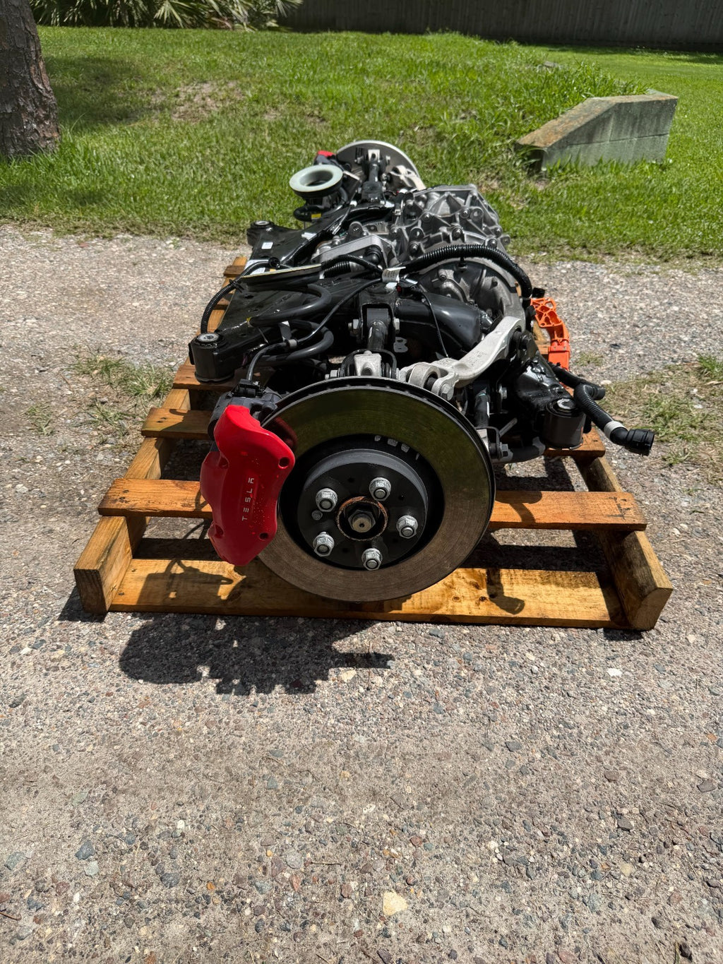 2022 Tesla Model Y Rear Drive Unit Motor Subframe Suspension Complete