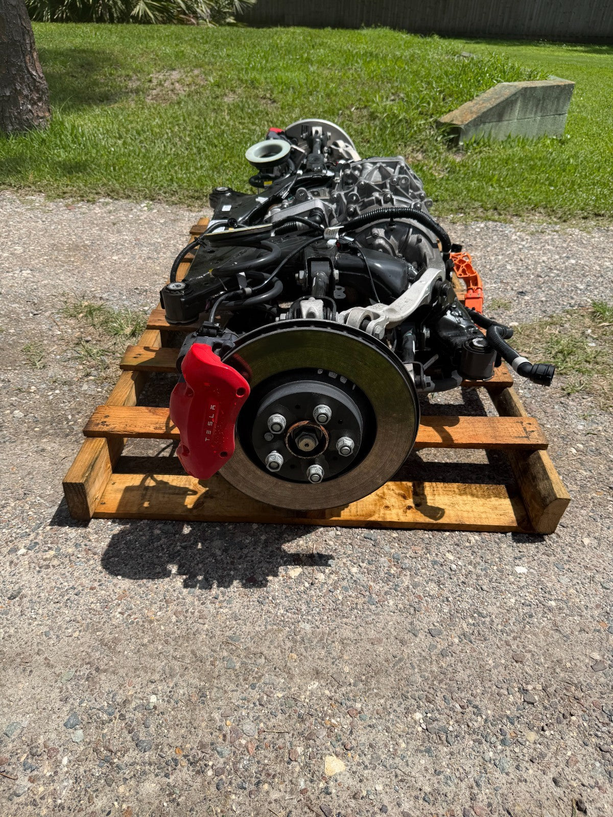 2022 Tesla Model Y Rear Drive Unit Motor Subframe Suspension Complete