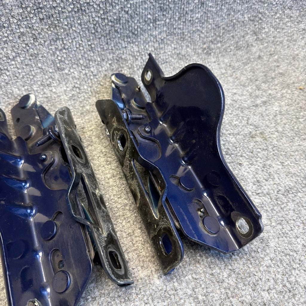12-20 OEM Tesla Model S Front Left Right Bonnet Hood Hinge Bracket Blue SET