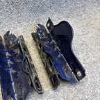 12-20 OEM Tesla Model S Front Left Right Bonnet Hood Hinge Bracket Blue SET