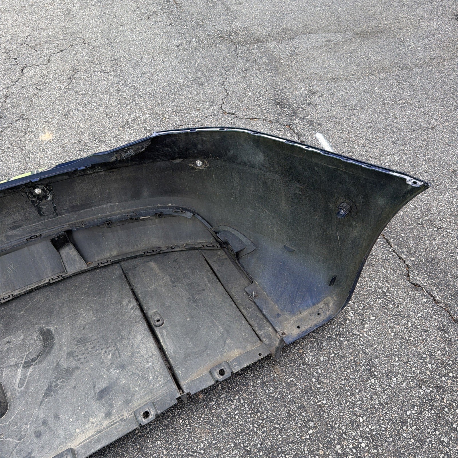 2016-2020 Tesla Model S Rear Bumper Cover w/ Park Sensor Holes Assy Blue PPSB
