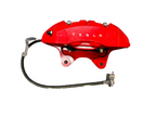 2020-2024 TESLA MODEL Y FRONT LEFT BREMBO BRAKE CALIPER RED OEM, 1188641-00-B
