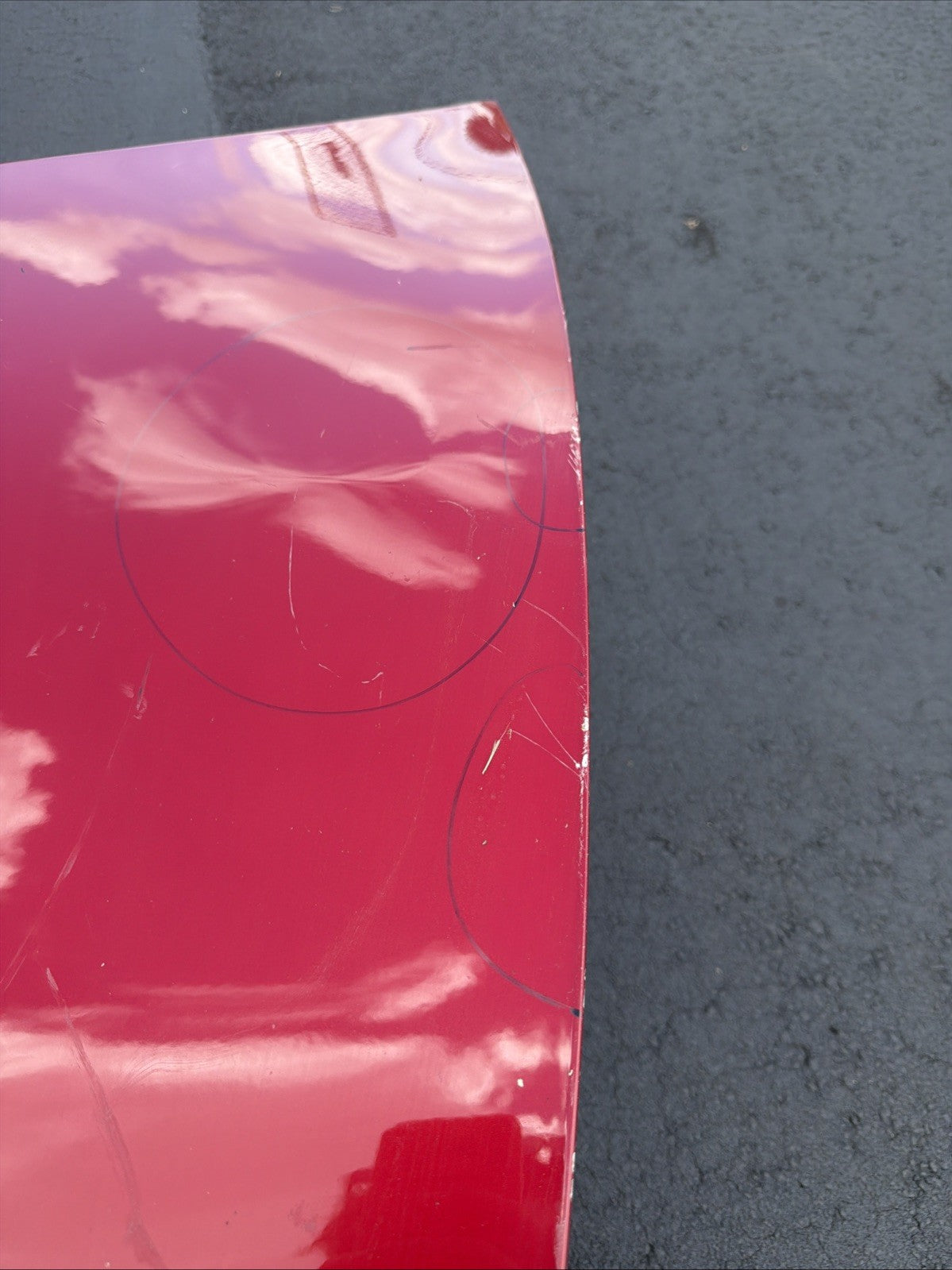 2017-2023 Tesla Model 3 M3 Front Hood Bonnet Shell Panel Cover Assy Red PPMR