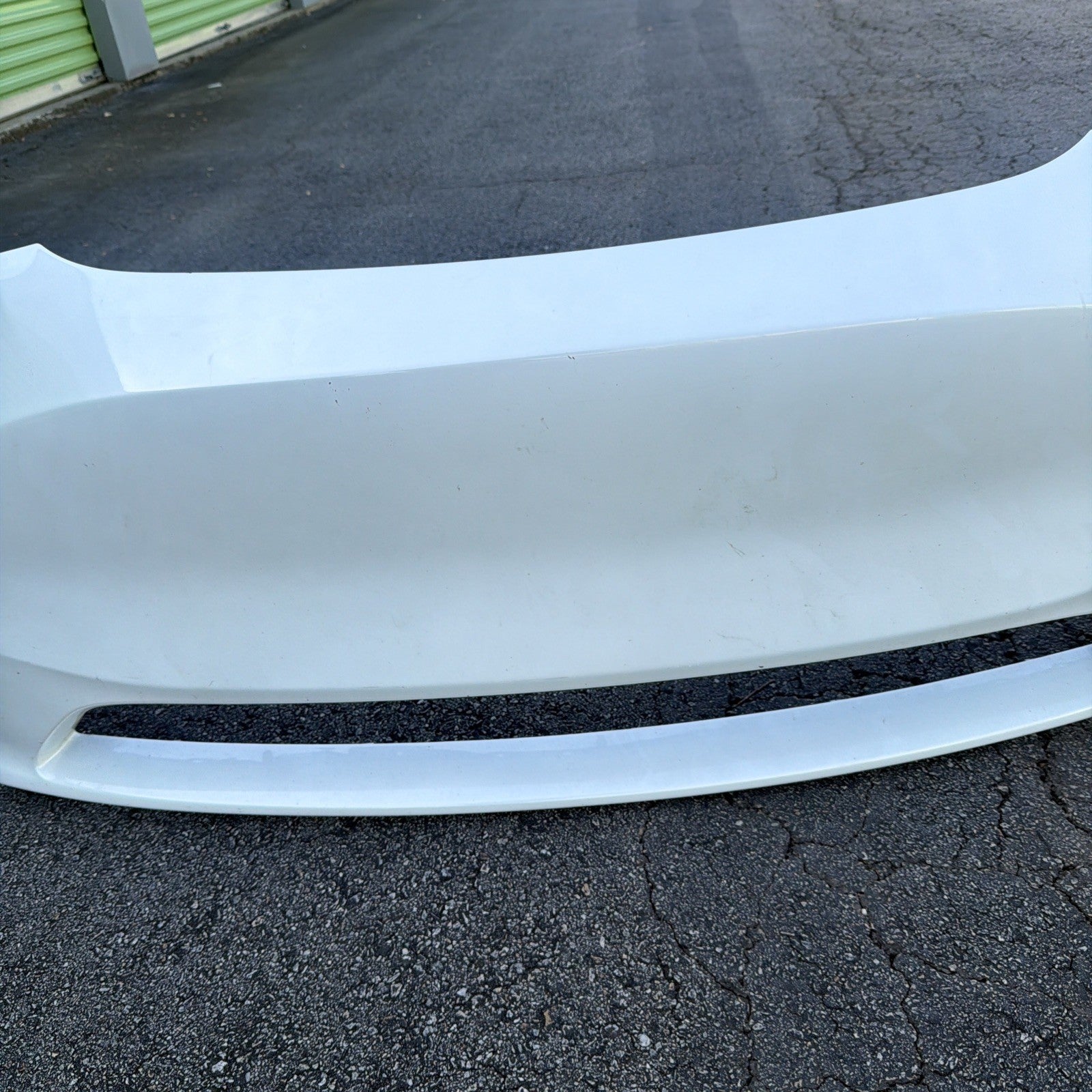 2024-2025 Tesla Model Y oem Front Bumper Cover & Tow Cap White