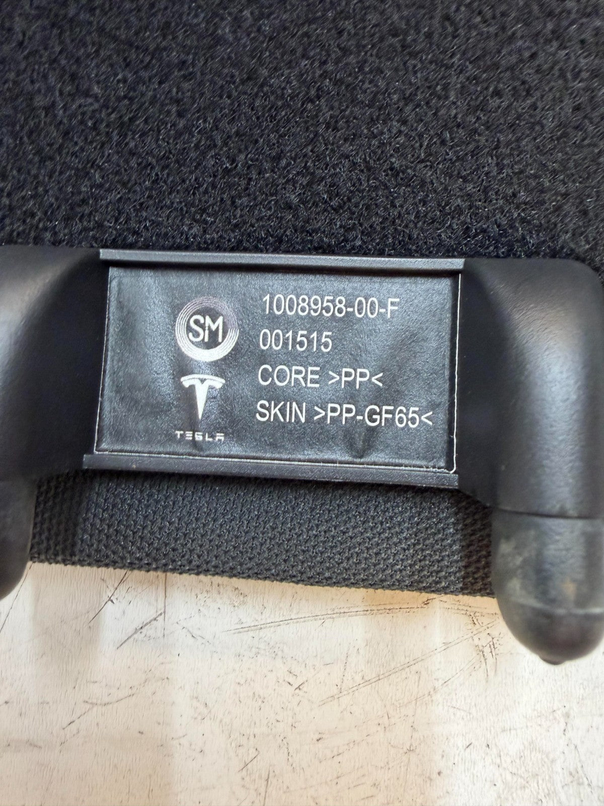 2012-2020 Tesla Model S Rear Trunk Cargo Deck Cover Shelf Panel 1008958-00-F