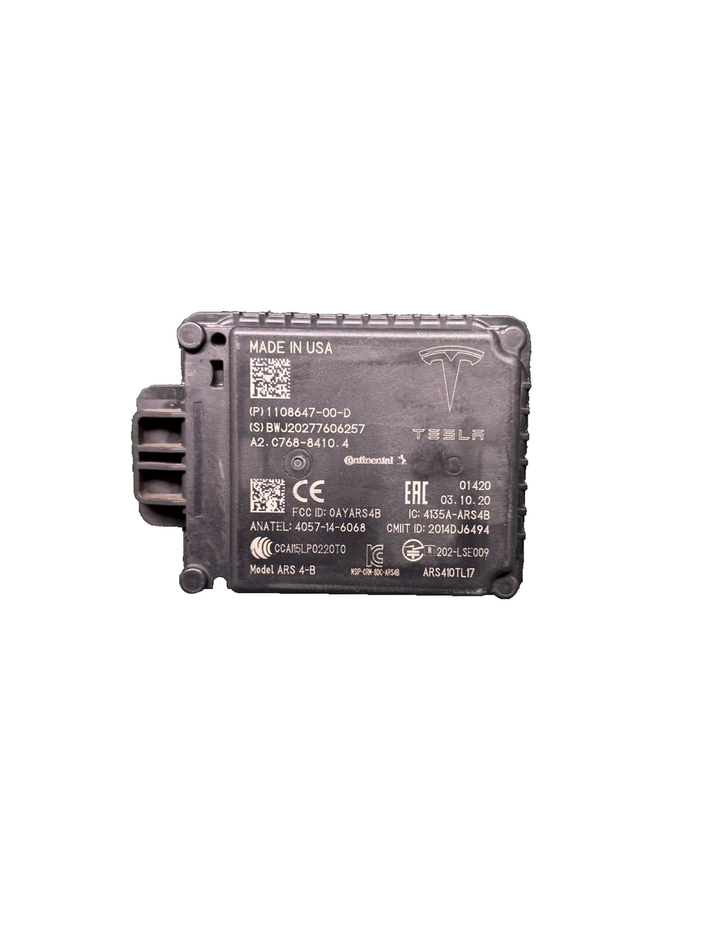 ♦️20-22 Tesla Model Y/3/ DISTANCE RADAR SENSOR CONTROL MODULE OEM, 1108647-00-D